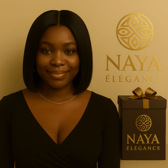 NAYA ÉLÉGANCE – Rayonnante – Carré Classique Raie Centrale - 1024 pixels-1024 pixels