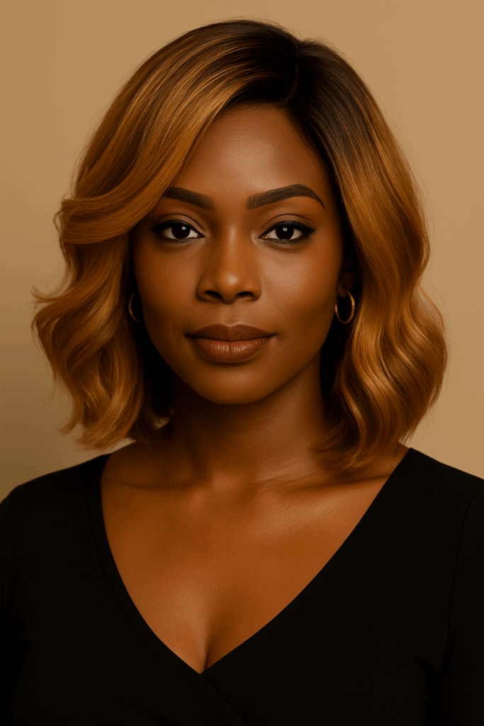 NAYA ÉLÉGANCE – Radieuse – Mi-Long Ondulé Glamour – Cheveux humains indiens bruts - 1024 pixels-1536 pixels