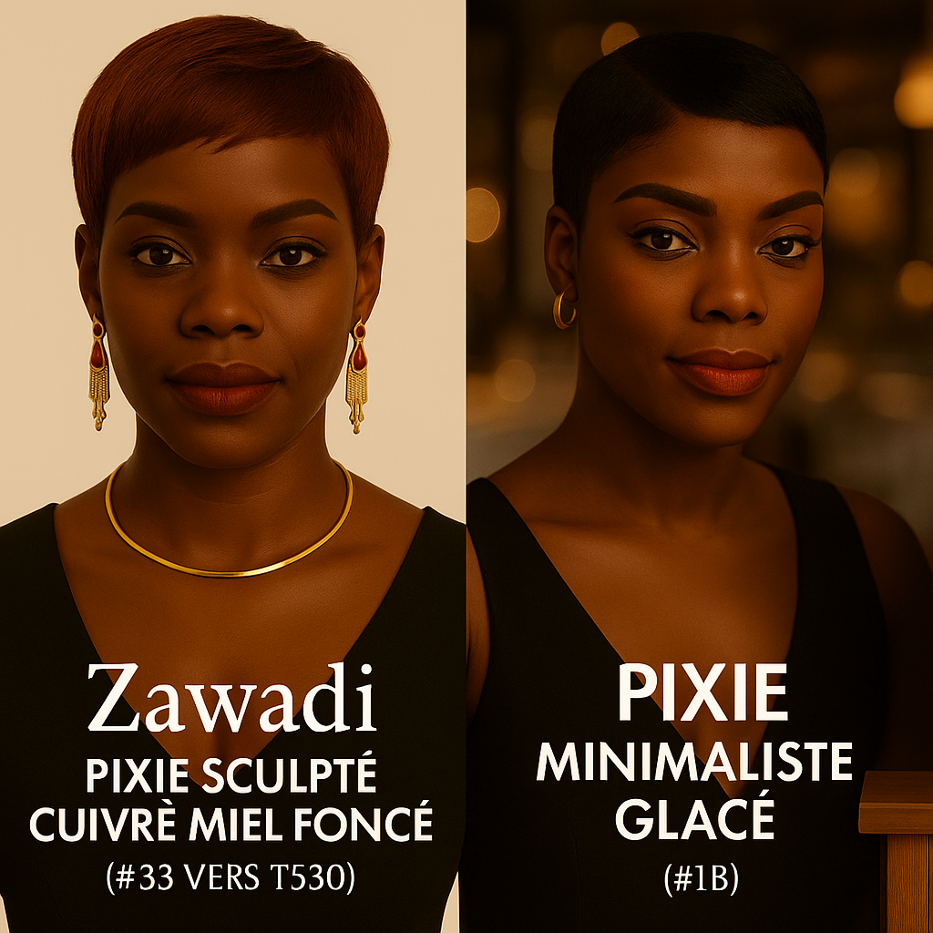 comparaison Zawadi Aura perruques NAYA visage coiffure - 1024 pixels